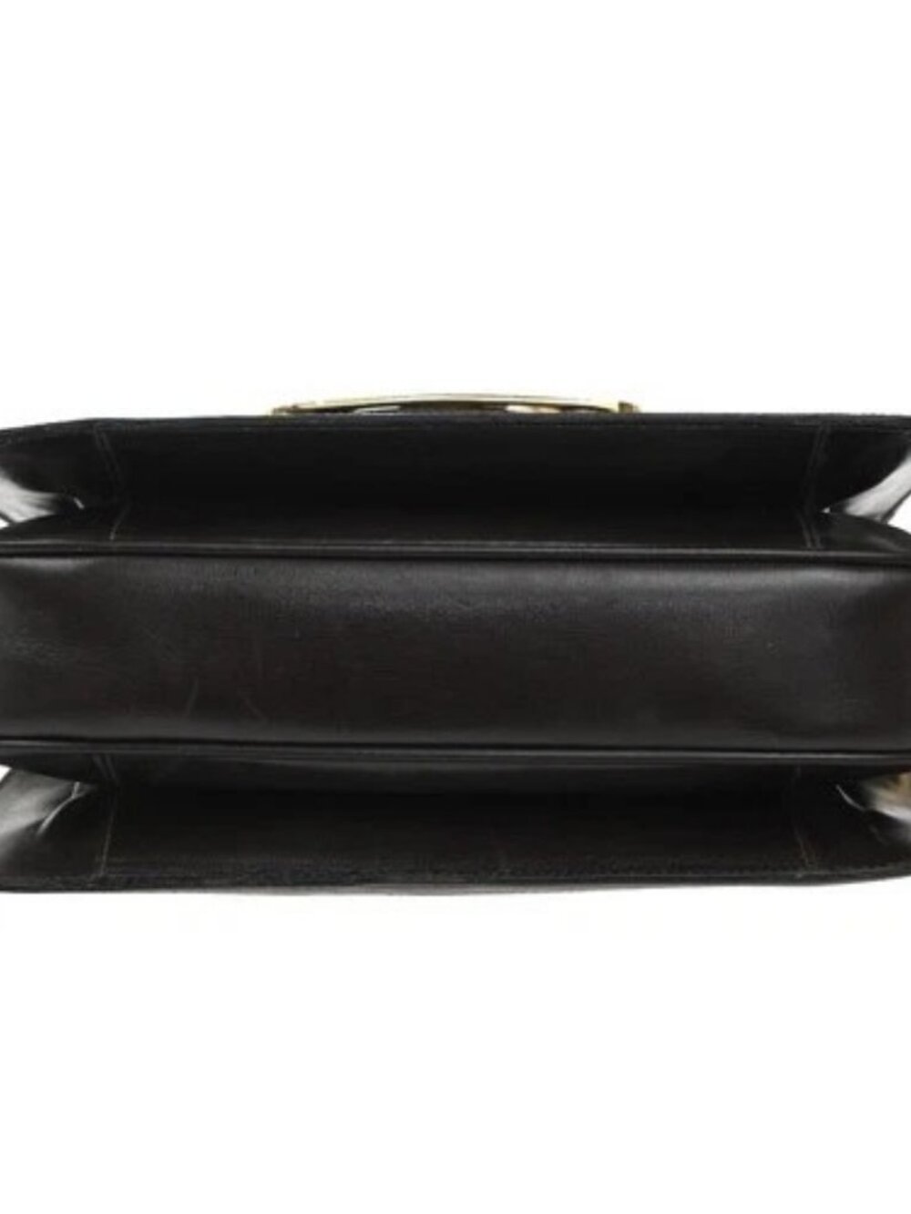 CELINE Logo C Macadam Horse Carriage Shoulder Bag Canvas Leather Brown 34KP553 - Picture 6 of 16